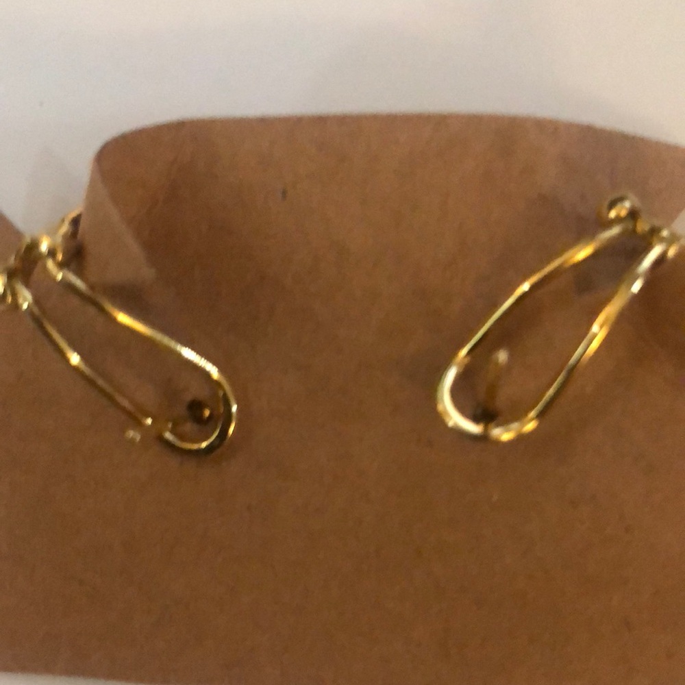 Elegant Gold and Brown Earrings Set All made out of 925 Sterling Silver - Picture 6 of 8